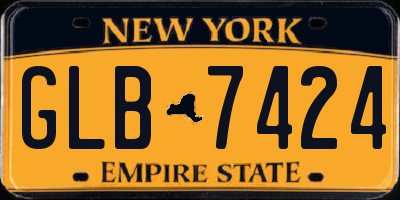 NY license plate GLB7424