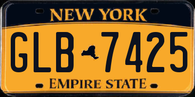NY license plate GLB7425