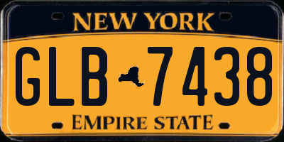 NY license plate GLB7438