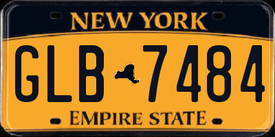 NY license plate GLB7484