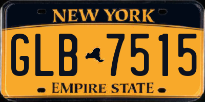 NY license plate GLB7515
