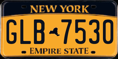 NY license plate GLB7530