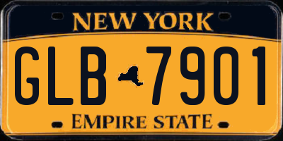 NY license plate GLB7901