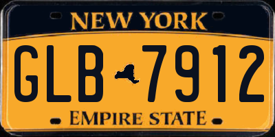 NY license plate GLB7912
