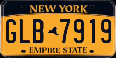 NY license plate GLB7919