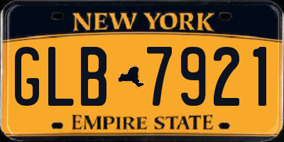 NY license plate GLB7921