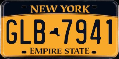 NY license plate GLB7941