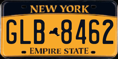 NY license plate GLB8462