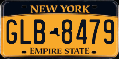 NY license plate GLB8479