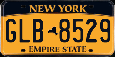NY license plate GLB8529