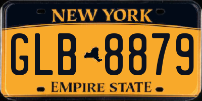 NY license plate GLB8879