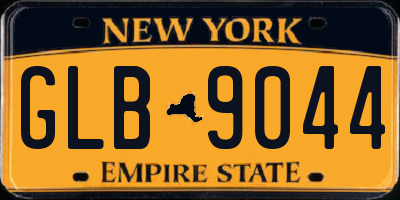 NY license plate GLB9044