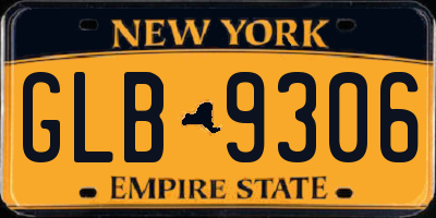 NY license plate GLB9306