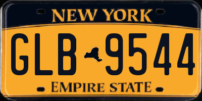 NY license plate GLB9544