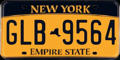 NY license plate GLB9564