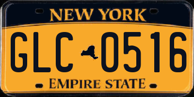 NY license plate GLC0516