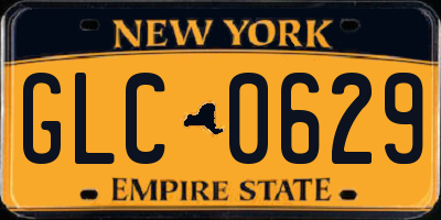 NY license plate GLC0629