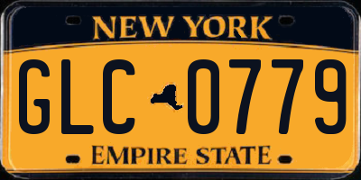 NY license plate GLC0779