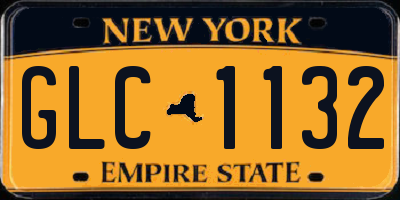 NY license plate GLC1132