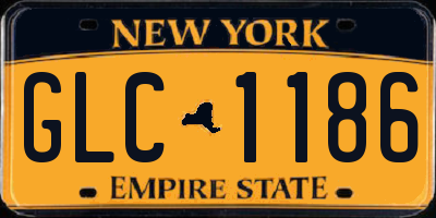 NY license plate GLC1186
