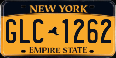 NY license plate GLC1262