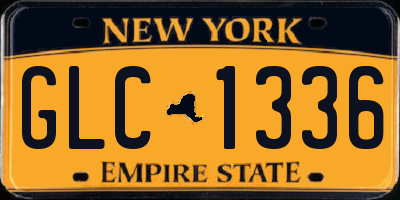 NY license plate GLC1336