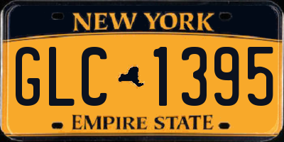 NY license plate GLC1395