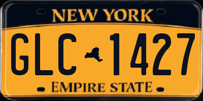 NY license plate GLC1427