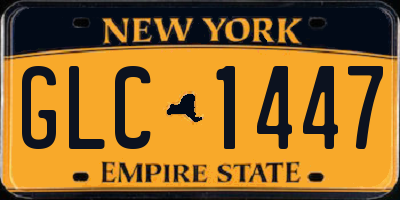 NY license plate GLC1447
