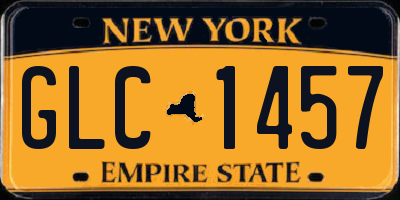 NY license plate GLC1457