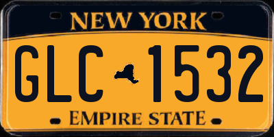 NY license plate GLC1532