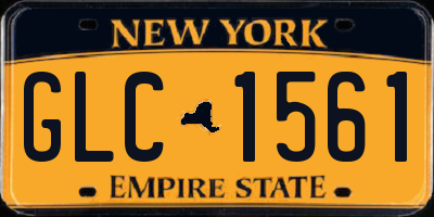 NY license plate GLC1561