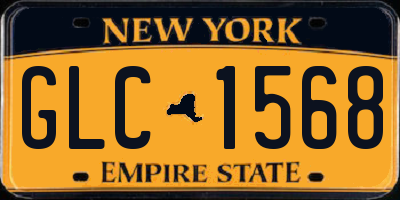 NY license plate GLC1568