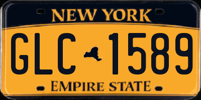 NY license plate GLC1589
