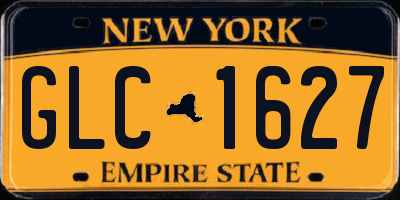 NY license plate GLC1627