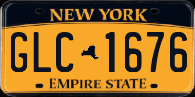 NY license plate GLC1676