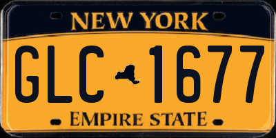 NY license plate GLC1677