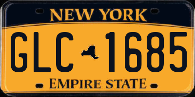 NY license plate GLC1685