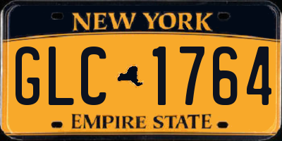 NY license plate GLC1764