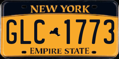NY license plate GLC1773