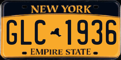 NY license plate GLC1936