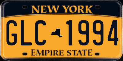 NY license plate GLC1994
