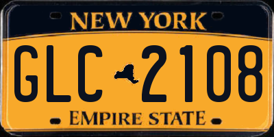 NY license plate GLC2108