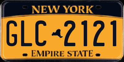 NY license plate GLC2121