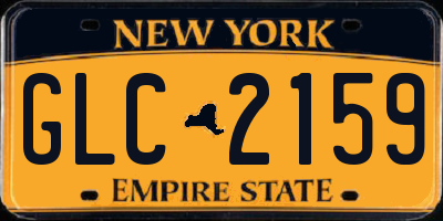 NY license plate GLC2159