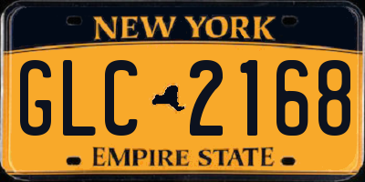 NY license plate GLC2168