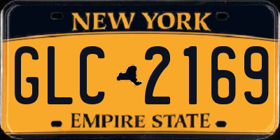 NY license plate GLC2169