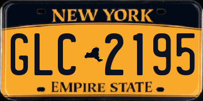 NY license plate GLC2195