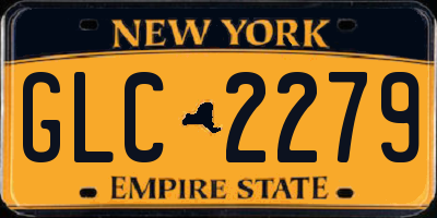 NY license plate GLC2279
