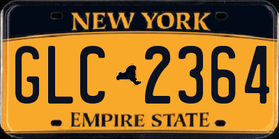 NY license plate GLC2364